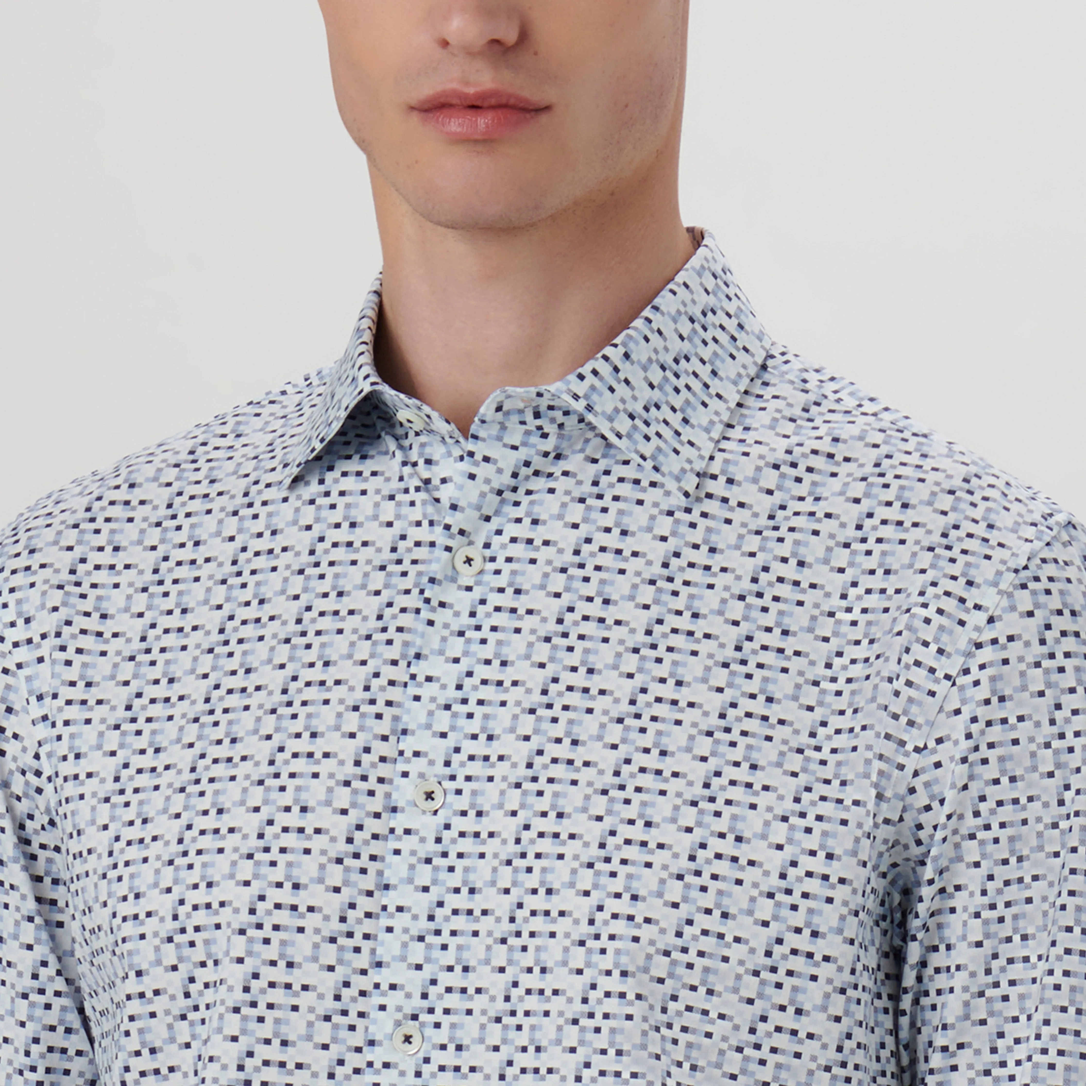 James Pixel Print OoohCotton Shirt