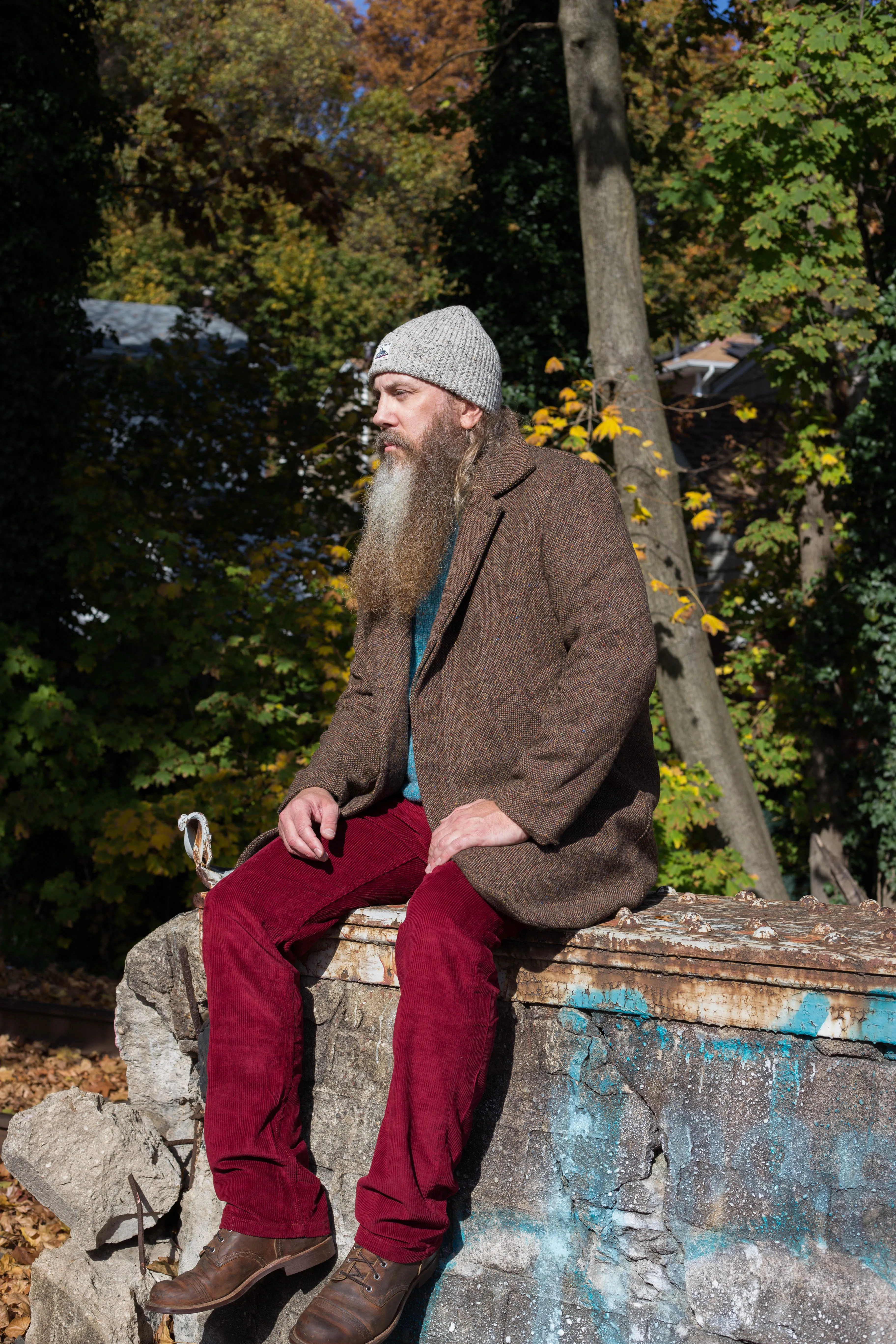 Japanese  8 wale burgundy Corduroy Miners