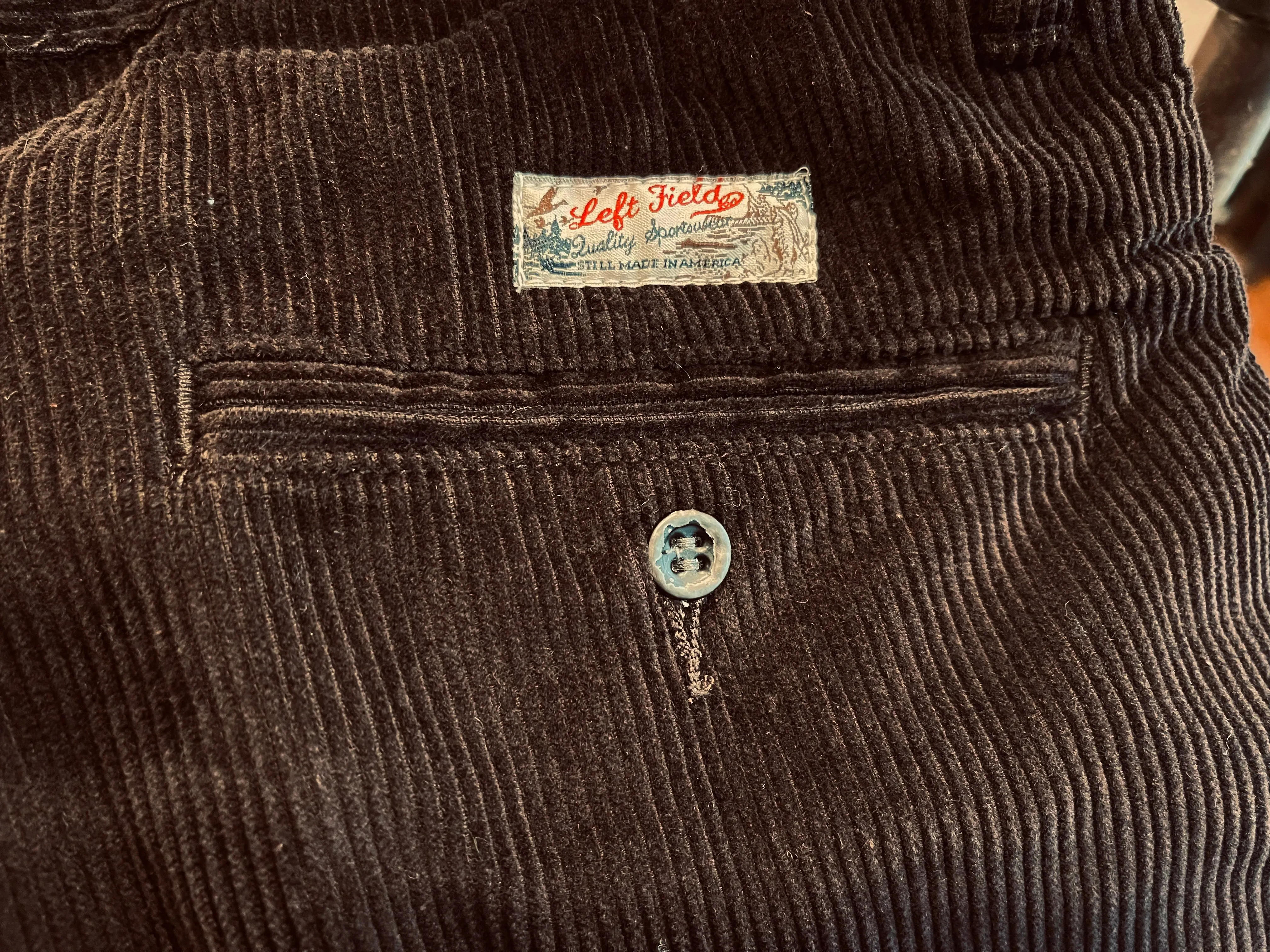 Japanese 8 wale Chocolate Corduroy Miners