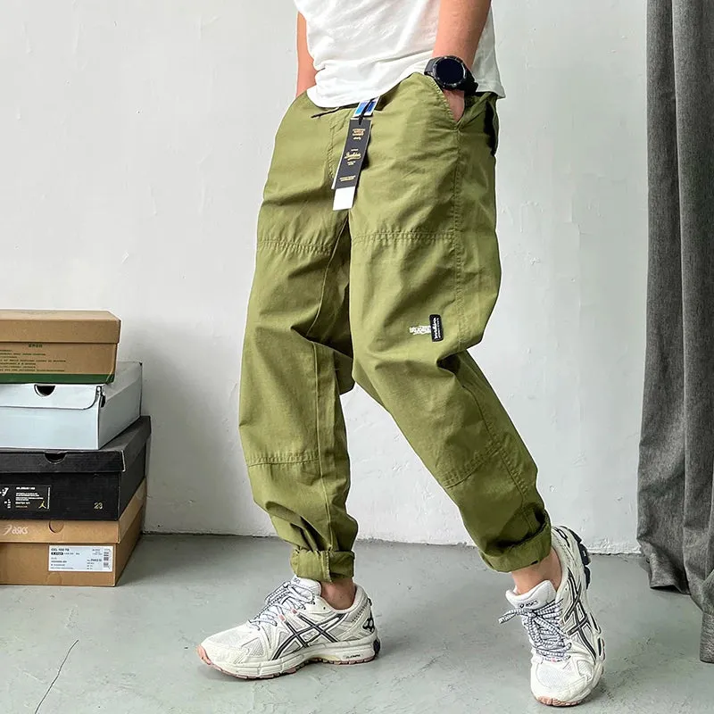 Japanese Streetwear Cargo Pants Men Clothing Casual Joggers Vintage Straight Trousers