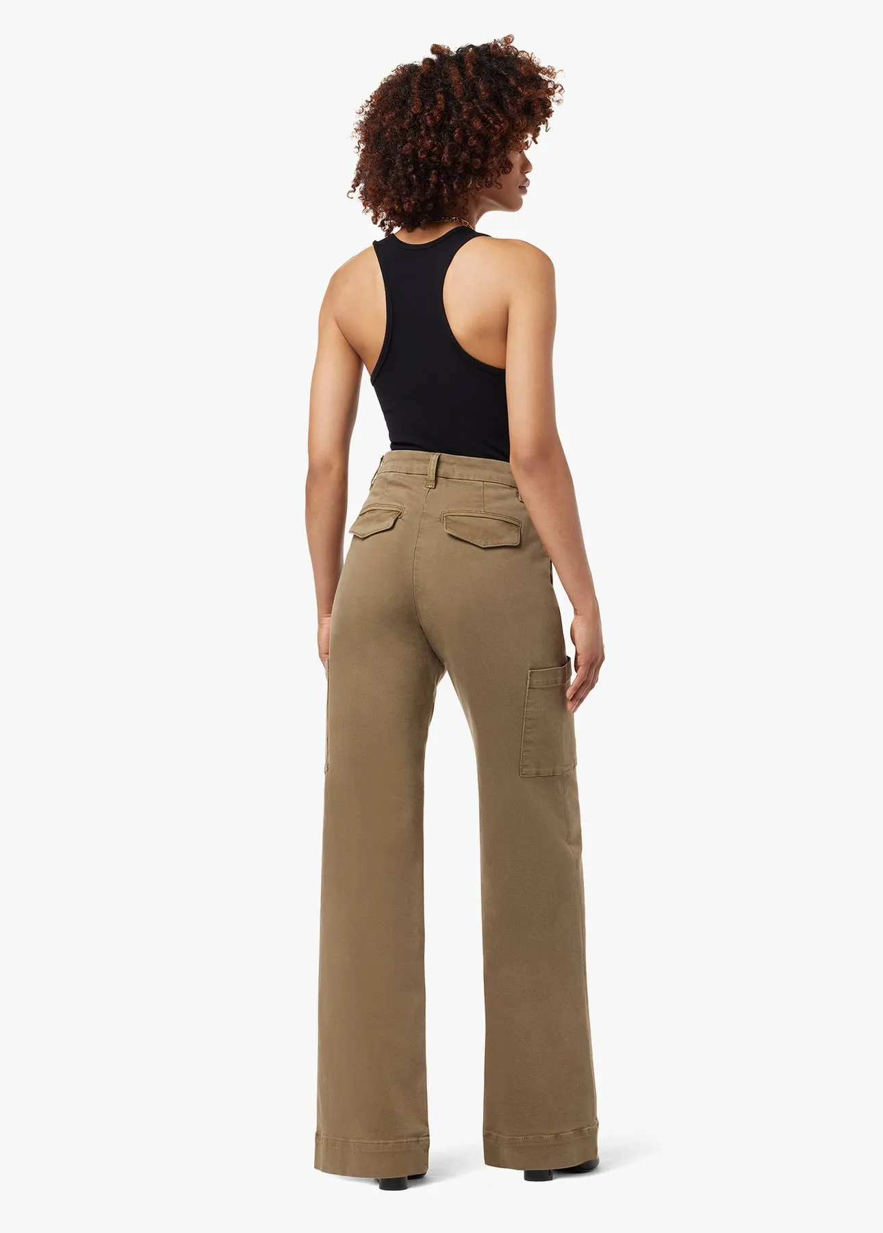 Joes Jeans The Petra High Rise Wide Leg Pants in Capers