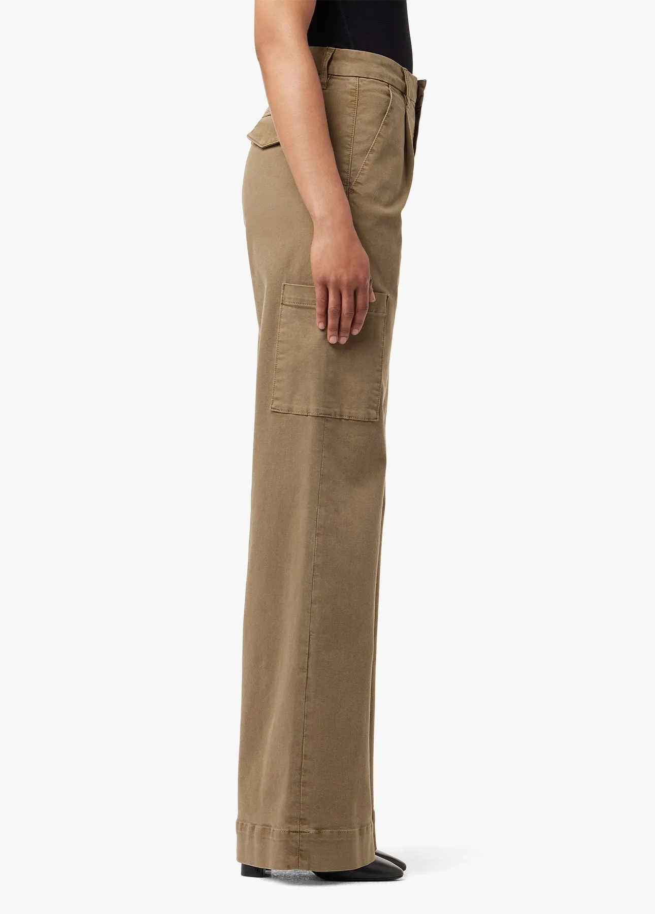 Joes Jeans The Petra High Rise Wide Leg Pants in Capers