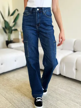 Judy Blue  High Waist Straight Cargo Jeans