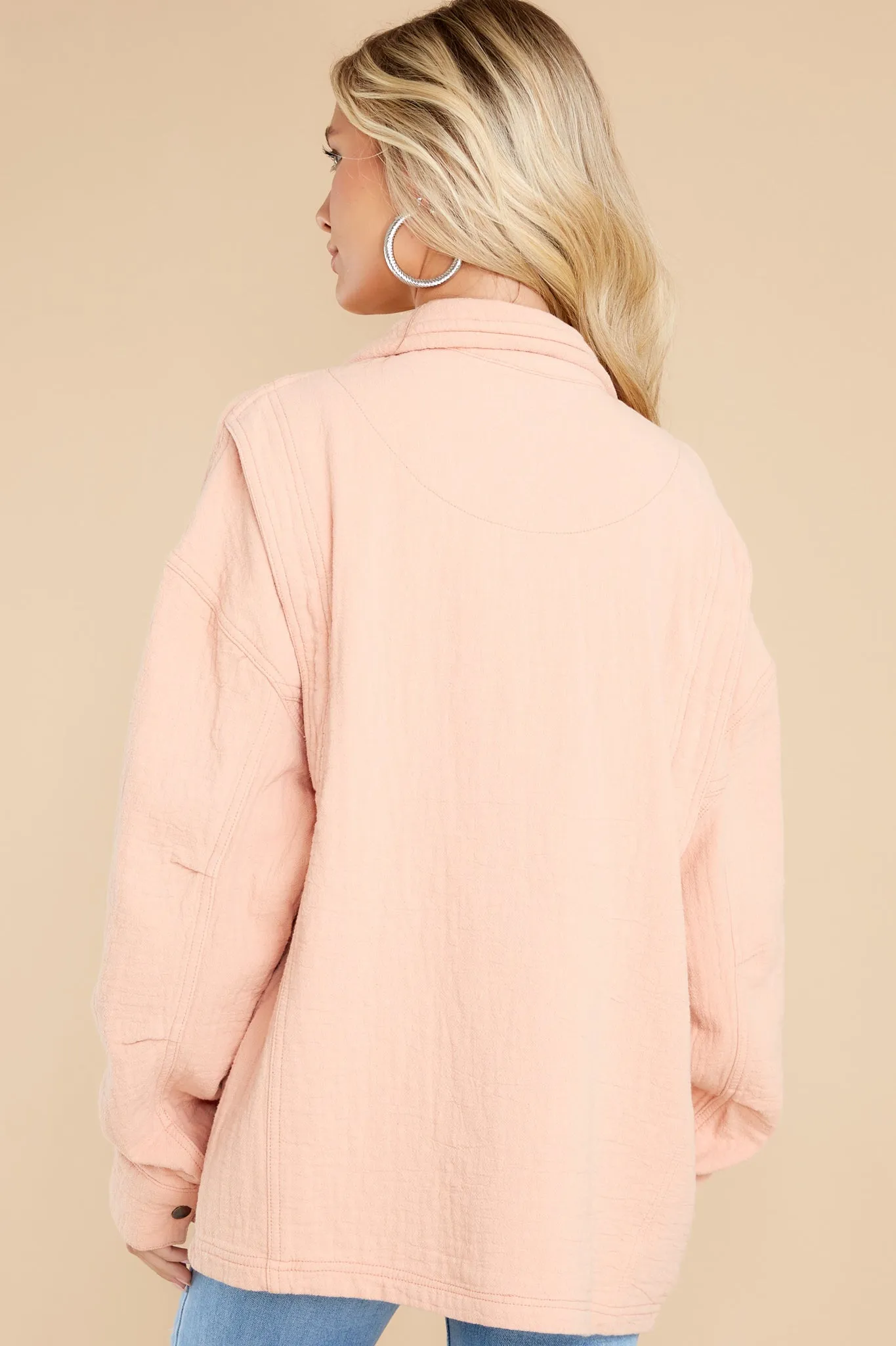 Keep Me Grounded Pale Pink Jacket