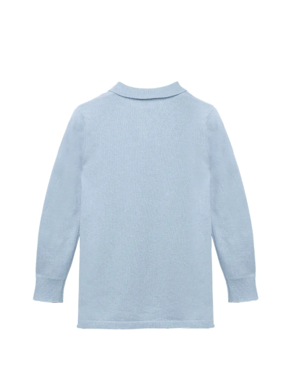 Kids Polo Sweater_Baby Blue