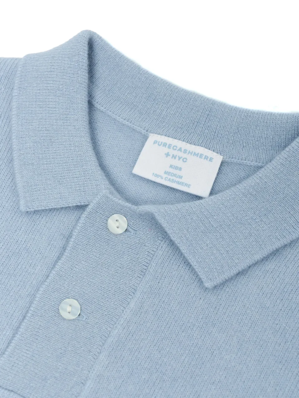 Kids Polo Sweater_Baby Blue