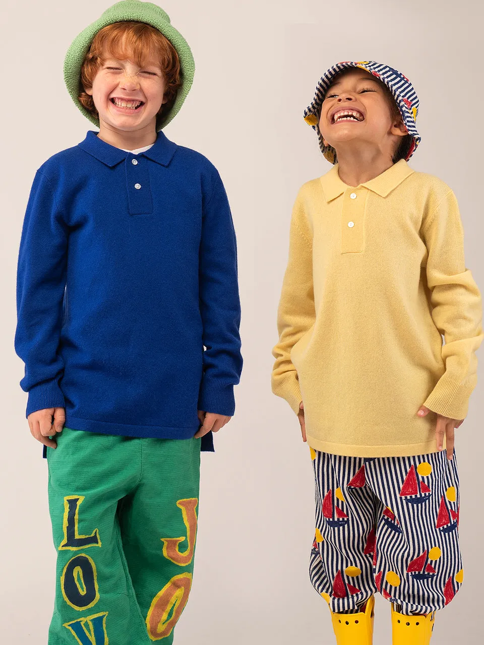 Kids Polo Sweater_Royal Blue