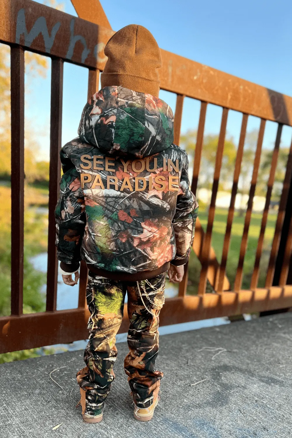 Kids See You In Paradise Hooded Work Jacket (Real Tree)