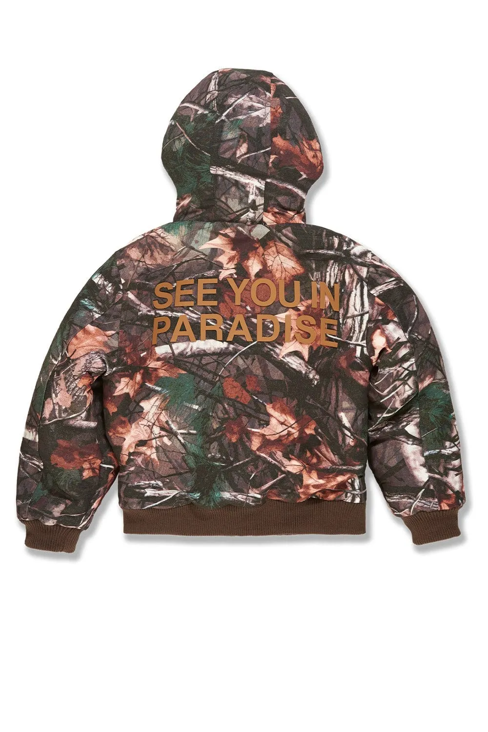 Kids See You In Paradise Hooded Work Jacket (Real Tree)