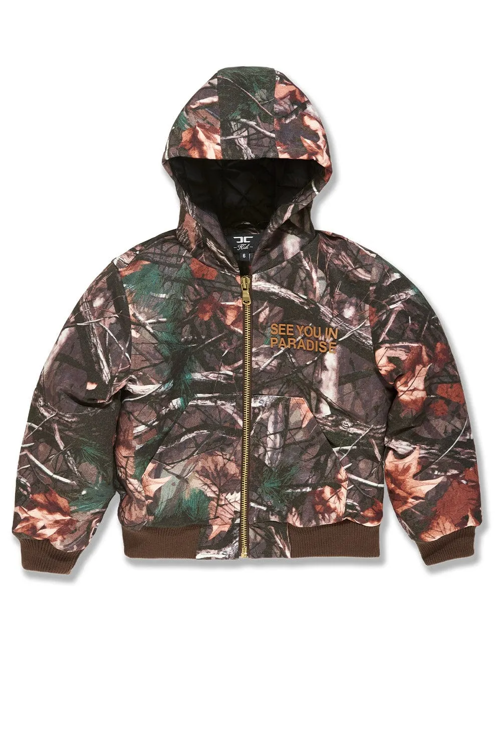 Kids See You In Paradise Hooded Work Jacket (Real Tree)