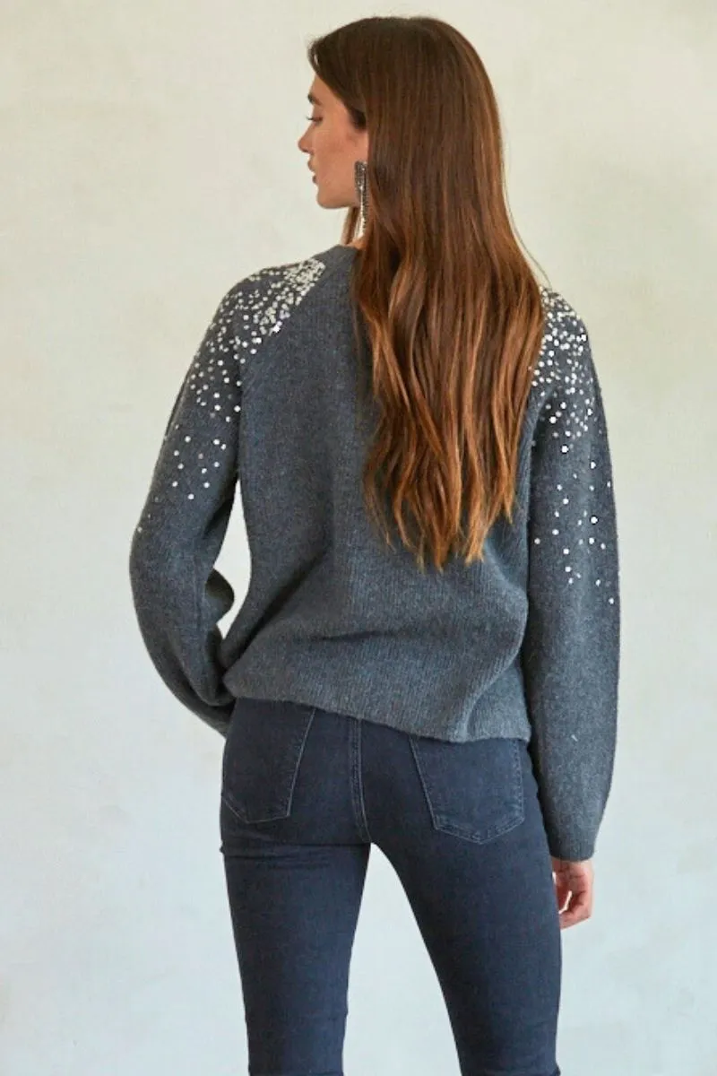 Knit Sequin Sweater