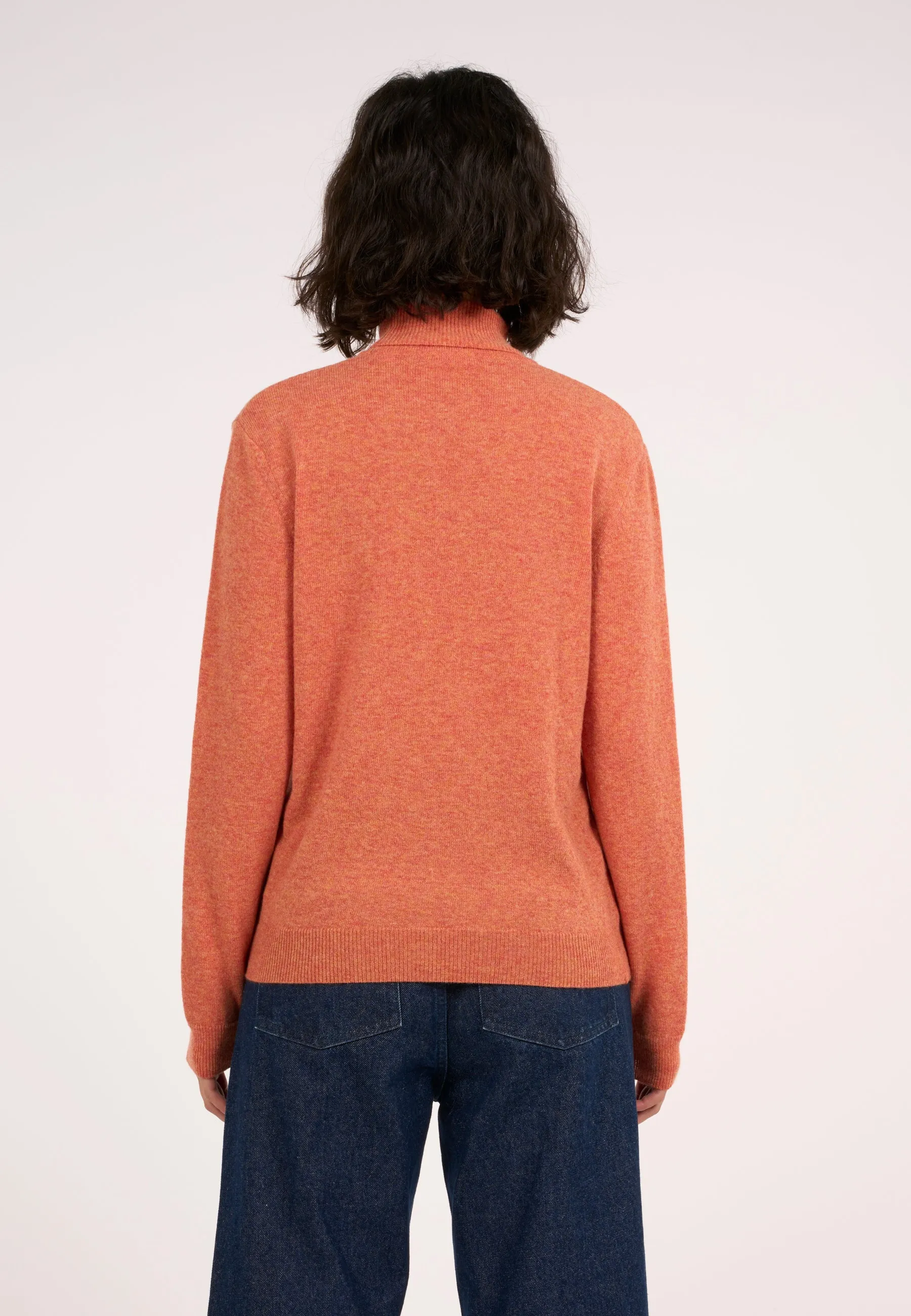 Lambswool roll neck - Autumn Leaf