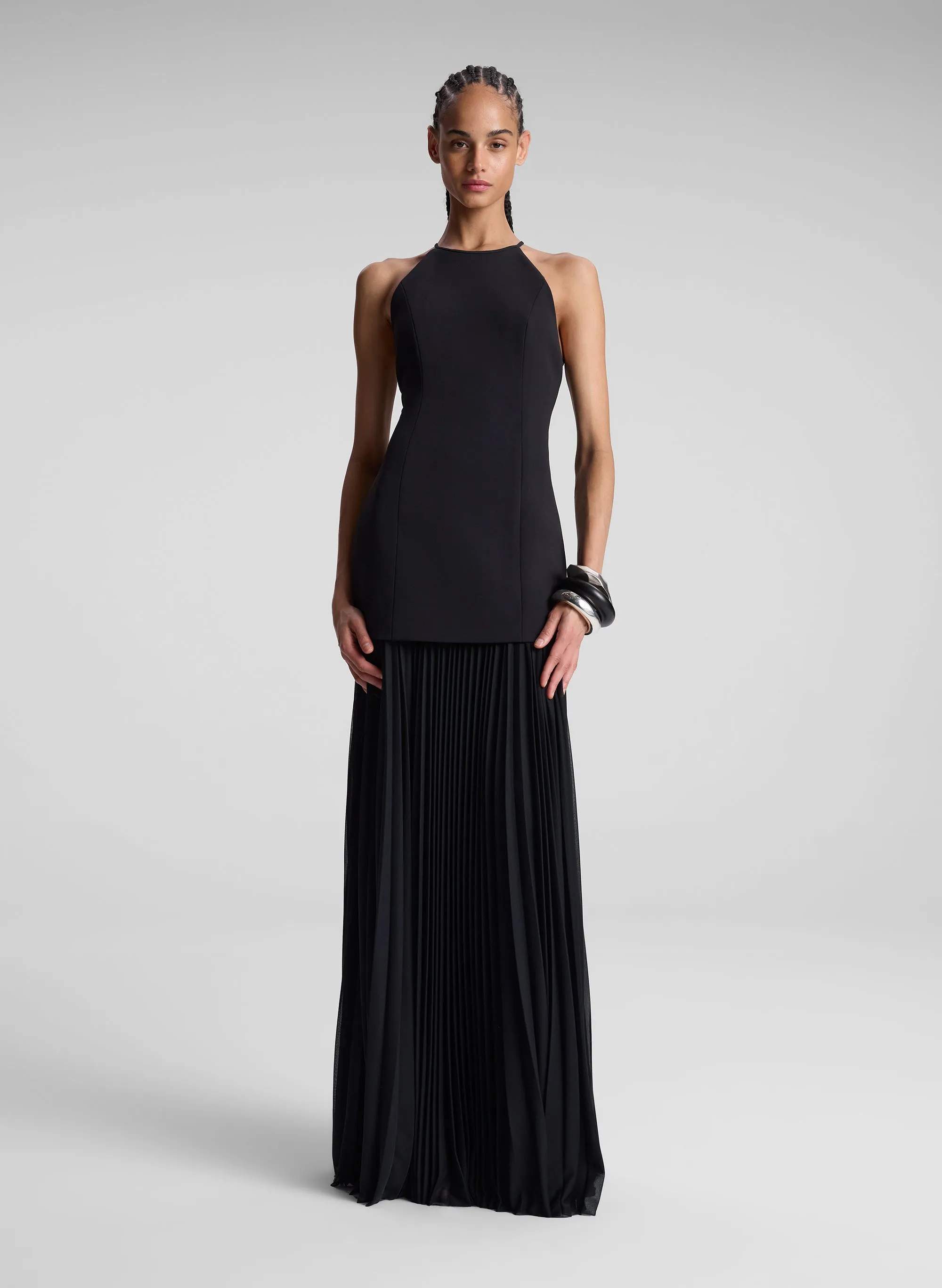 Lana Pleated Maxi Dress