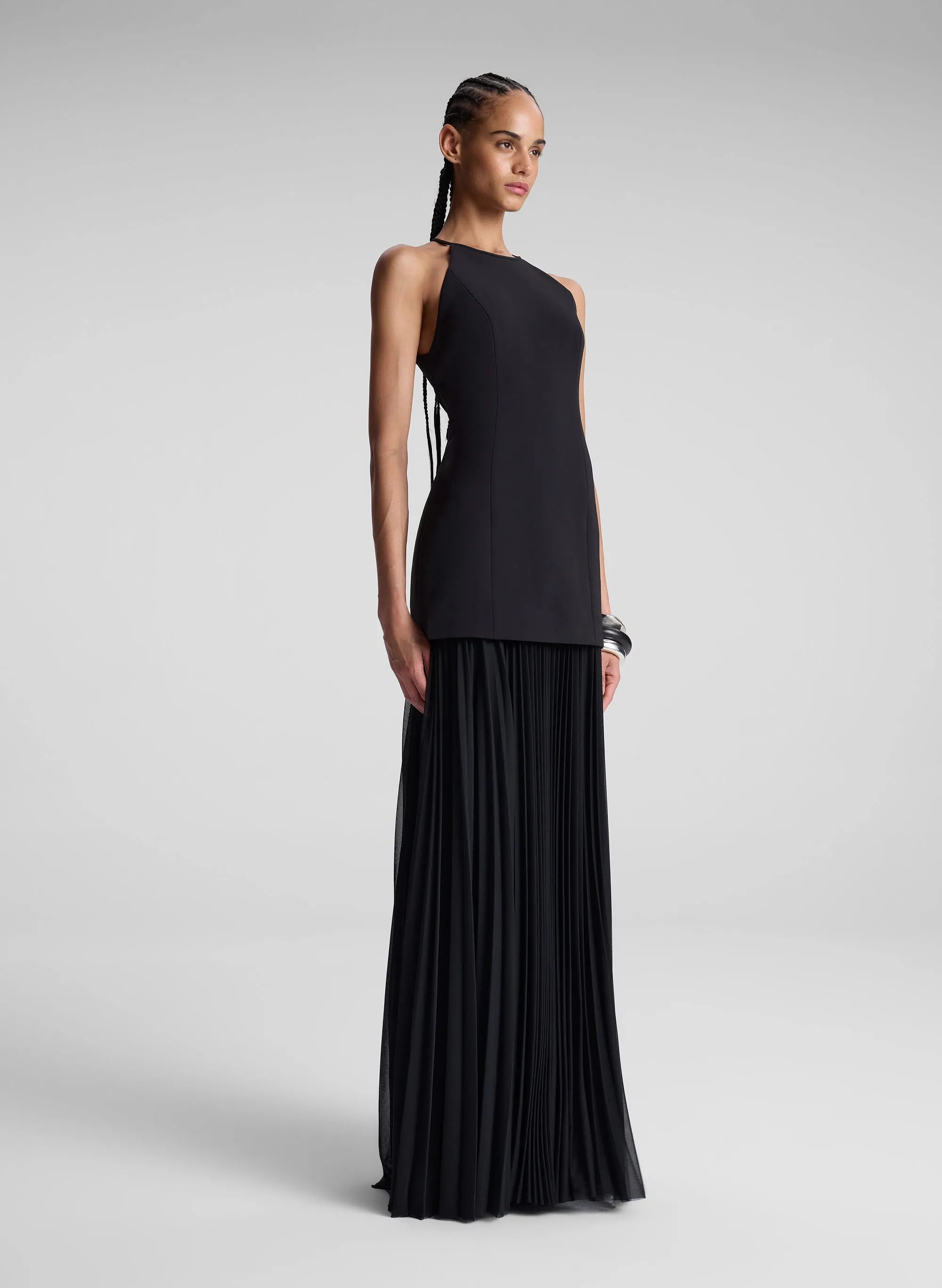 Lana Pleated Maxi Dress