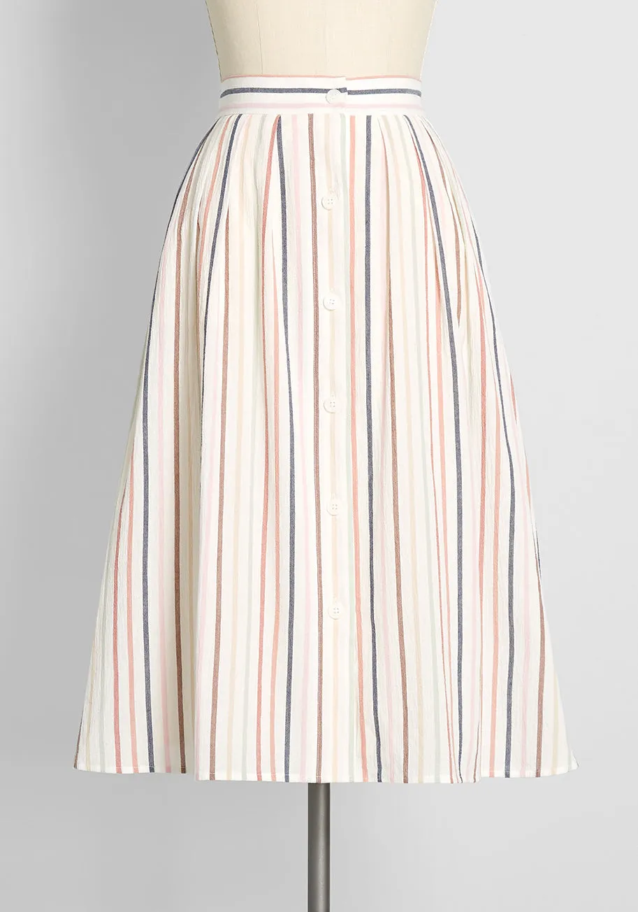 Lasting Allure Pleated Swing Skirt