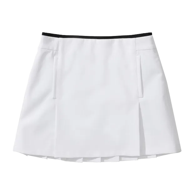 Le Coq Golf Front and Back Inverted Pleated Skirt