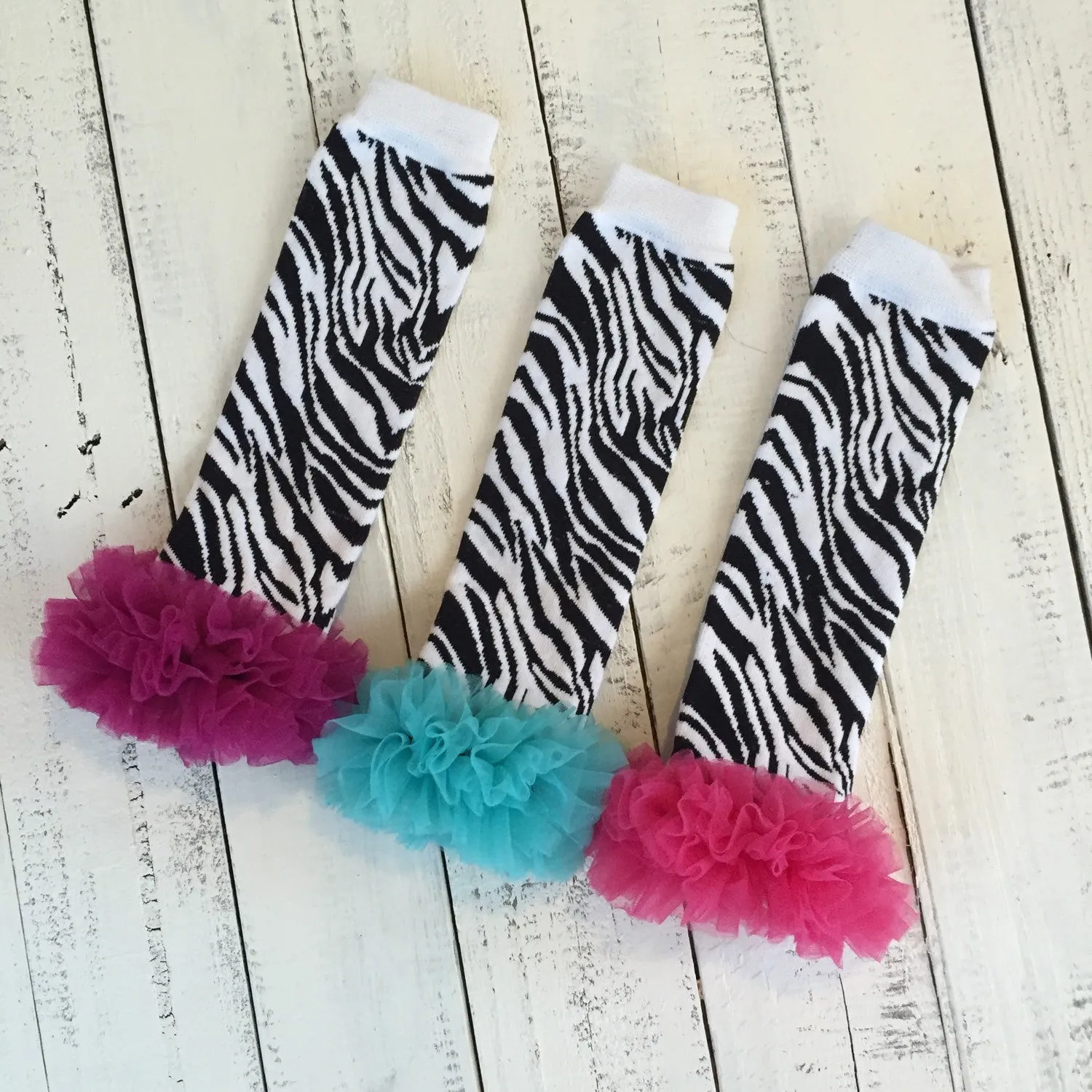 Leg Warmers - Zebra Print