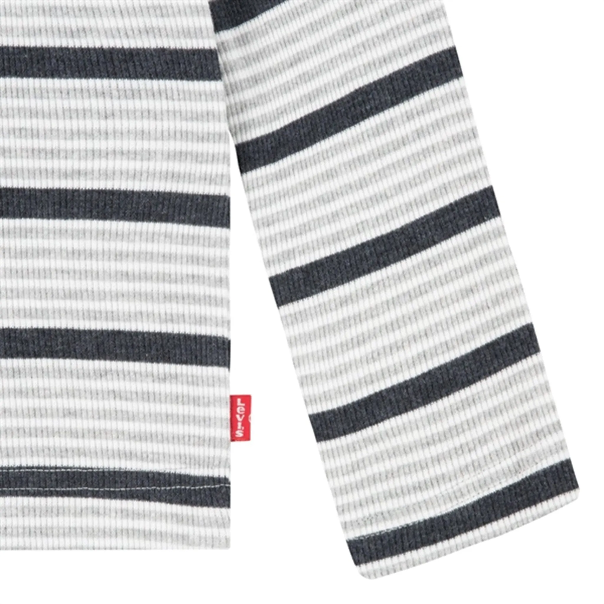 Levi's Long Sleeve Striped Thermal T-Shirt Light Grayheather