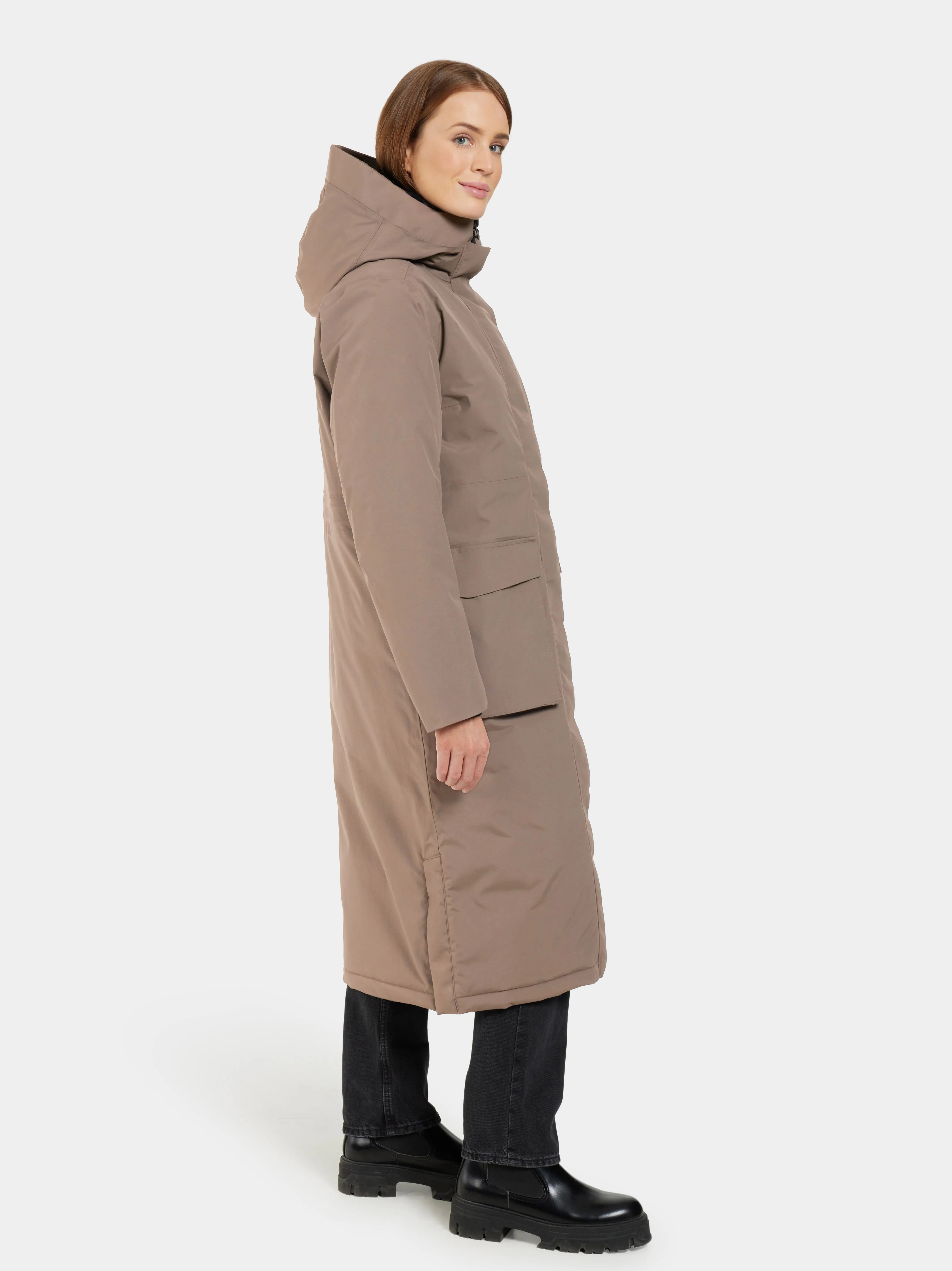 LEYA WOMEN'S PARKA LONG 3 - MOCHA BROWN