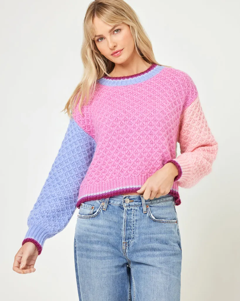 LSPACE Pretty Please Colorblock Sweater