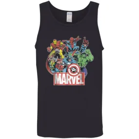 Marvel Avengers Team Retro Comic Vintage Graphic Men Cotton Tank