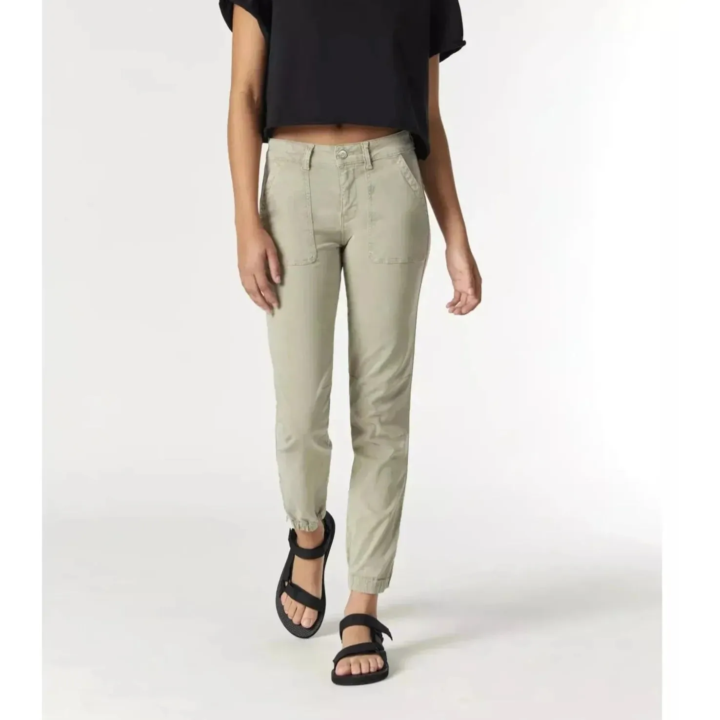 Mavi Ivy Abbey Stone Sateen Twill Jogger