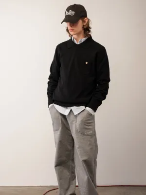 Men Polo Sweater_Black