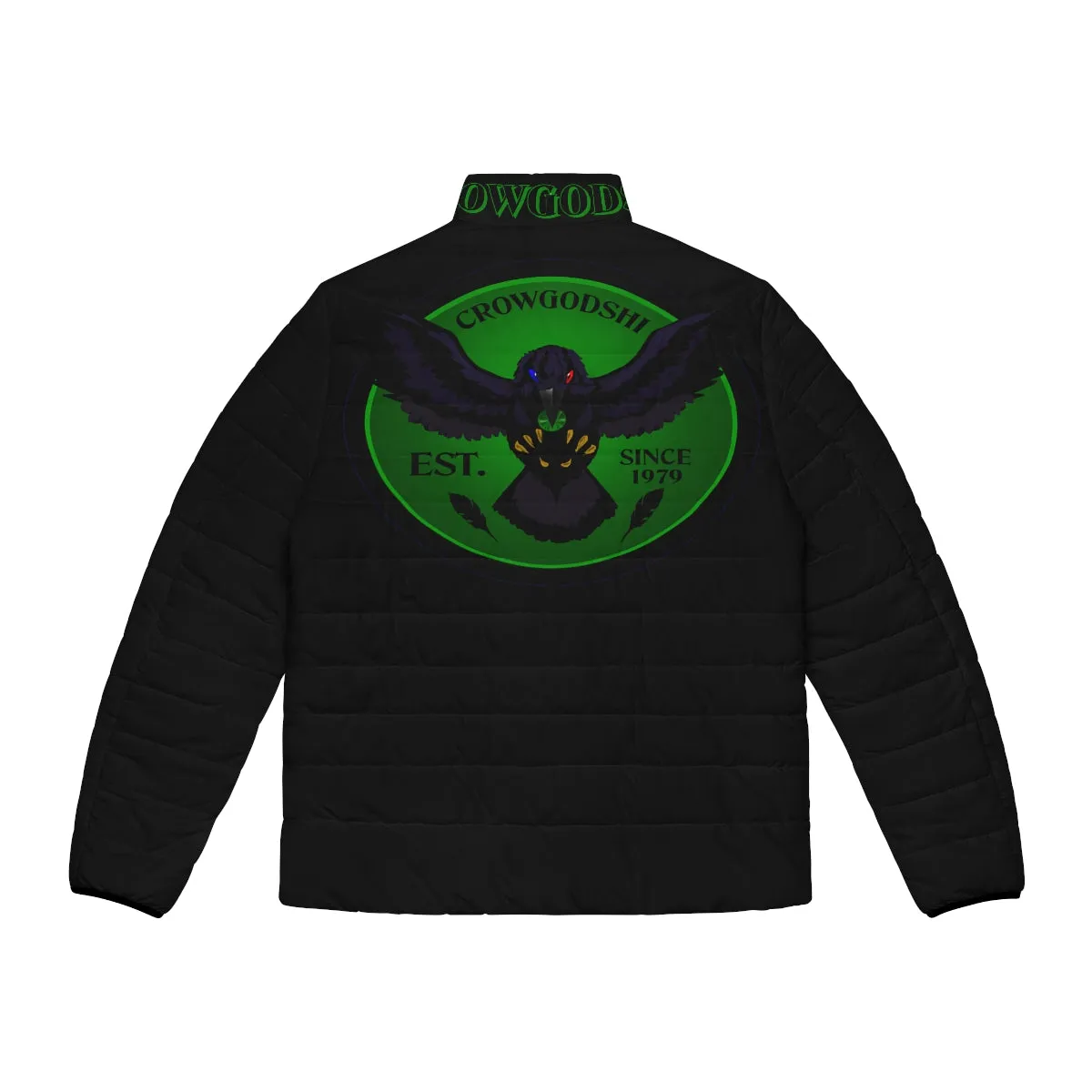 Men's 3rd GEN Puffer Jacket, BLACK W/ GREEN LOGO