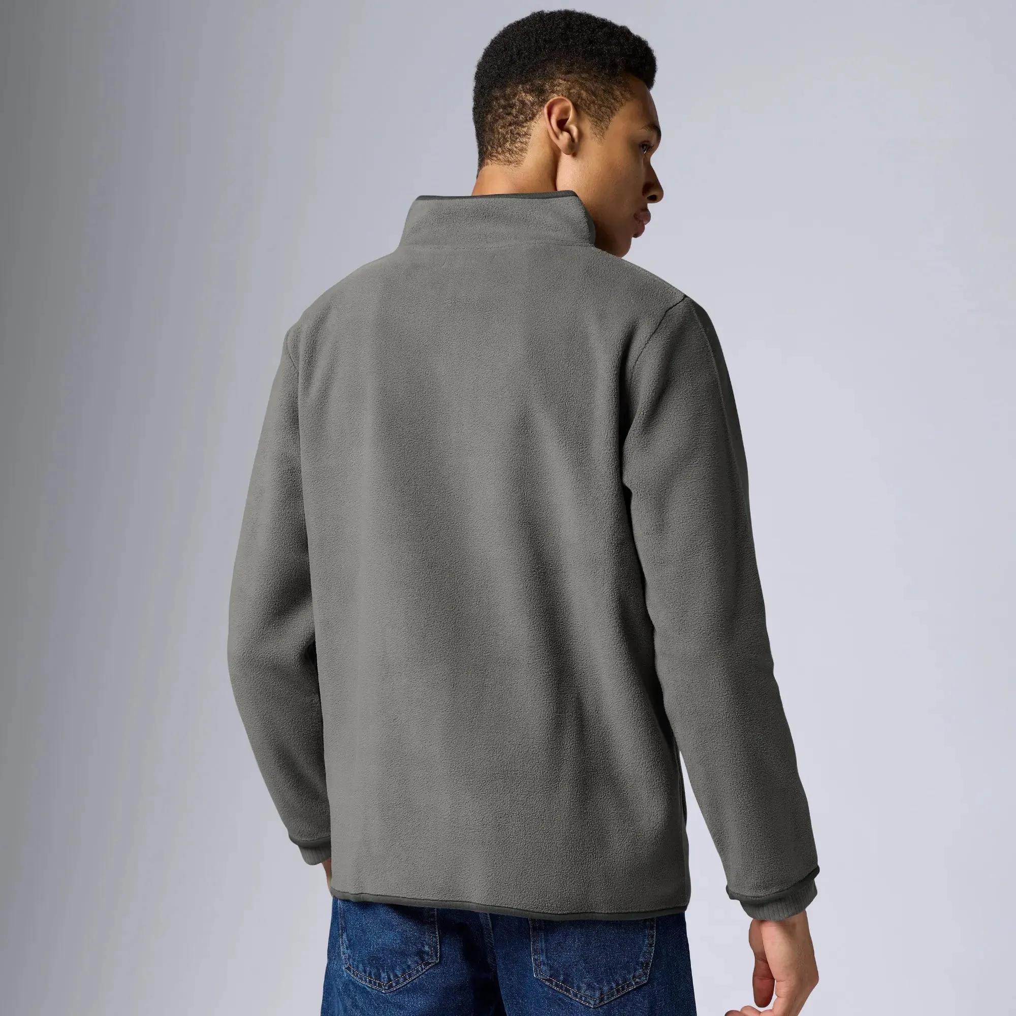 Mens Alterra Polar Fleece Jackets Moon Grey