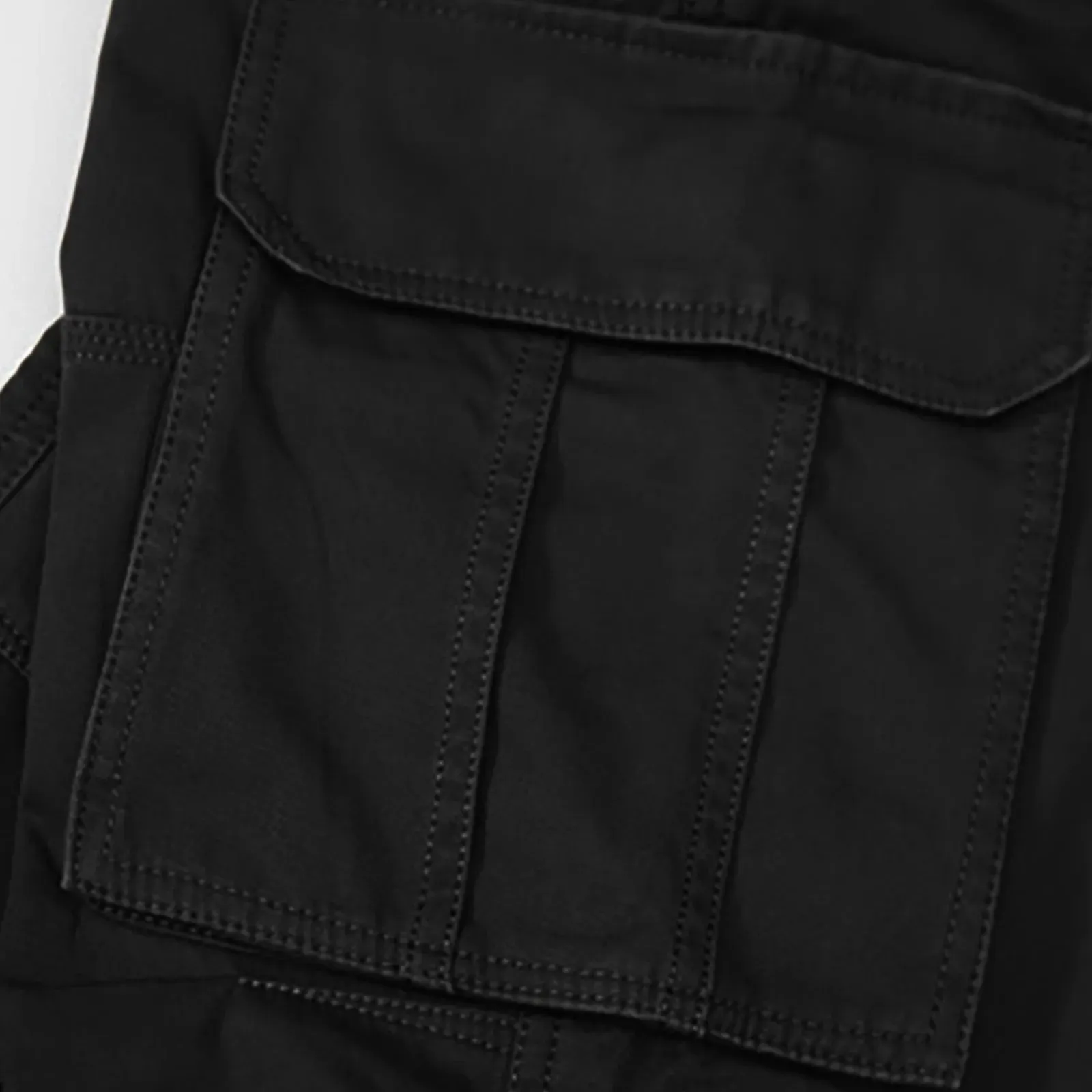 Men’s Cargo Trousers: Durable Work Wear with 6 Pockets, Denim Elastic Pants