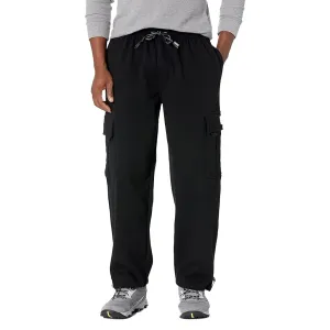 Men's Heavyweight Fleece Cargo Pants Black