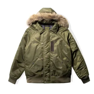 Men's N-2B Hooded Parkas Military Style Coat