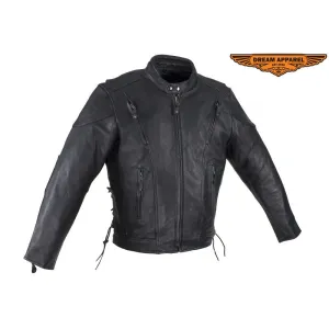 Men's Racer Jacket With Neck Warmer