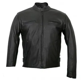 Men's USA Made Premium Leather Racer Jacket, JKM5001-HL