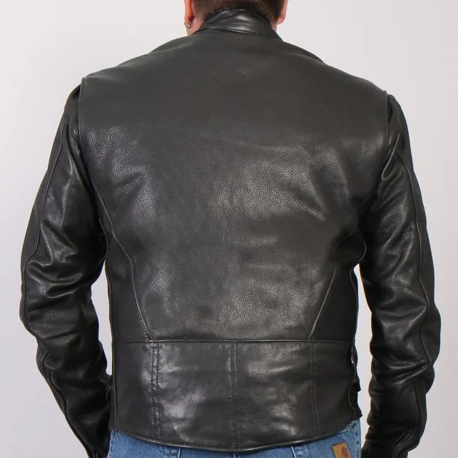 Men's USA Made Premium Leather Racer Jacket, JKM5001-HL