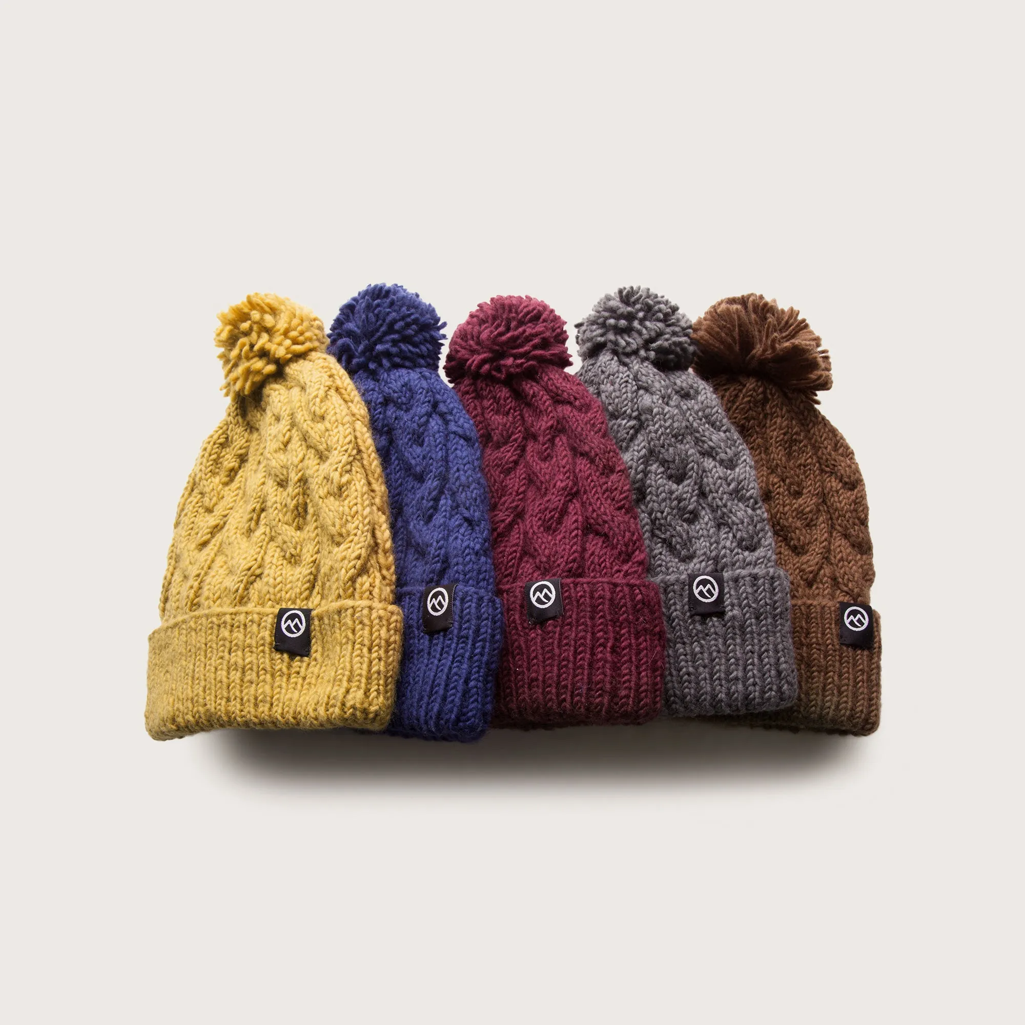 Merino Wool Links Beanie - Slate