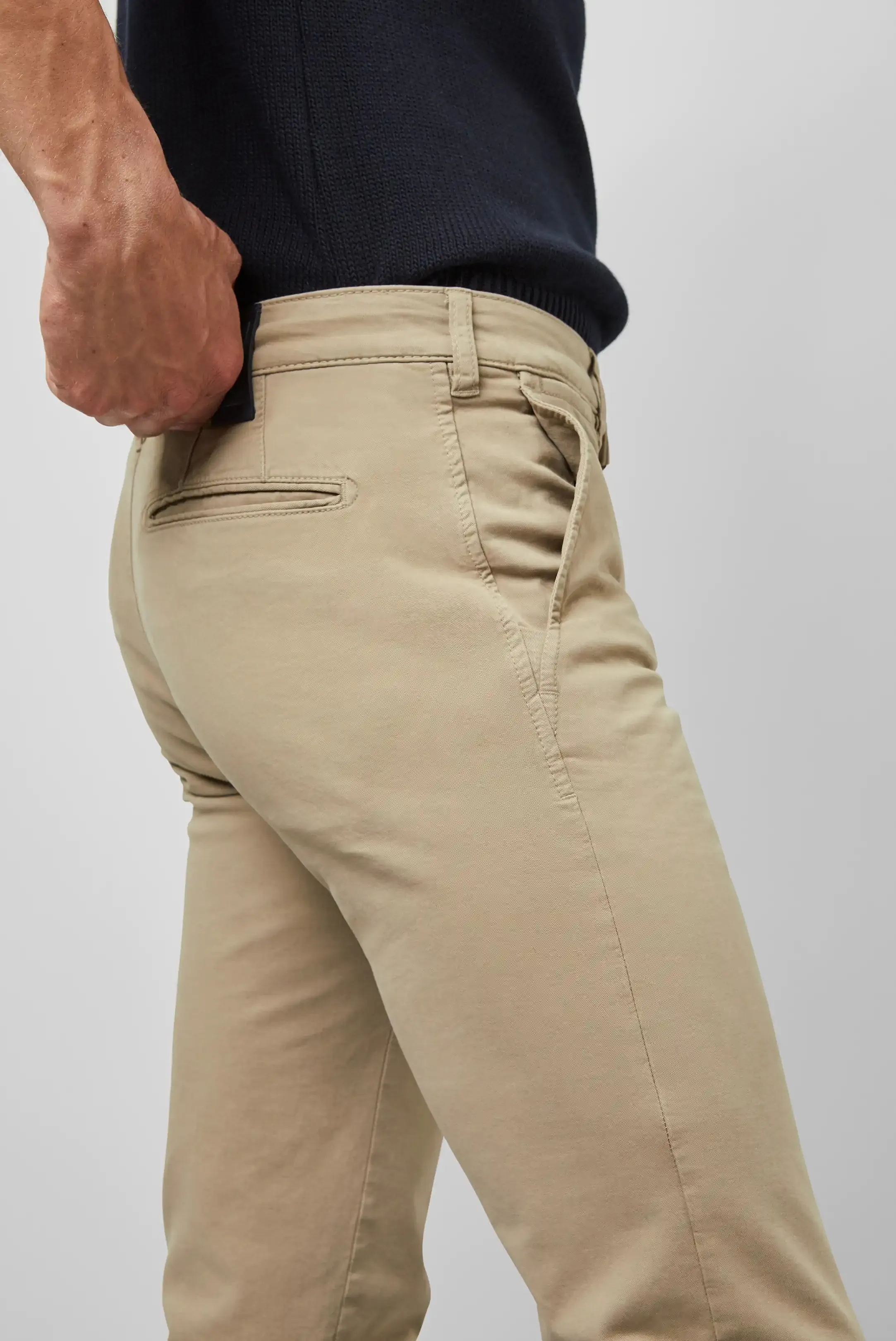 MEYER M5 Jeans - 6001 Soft Stretch Cotton Chinos - Beige