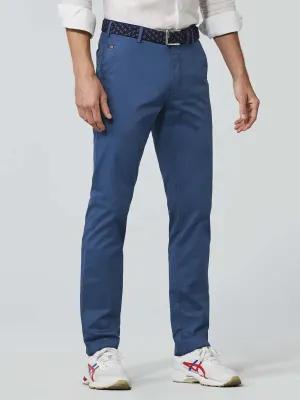 MEYER Roma Trousers - 3001 Light-Weight Cotton Chinos - Blue