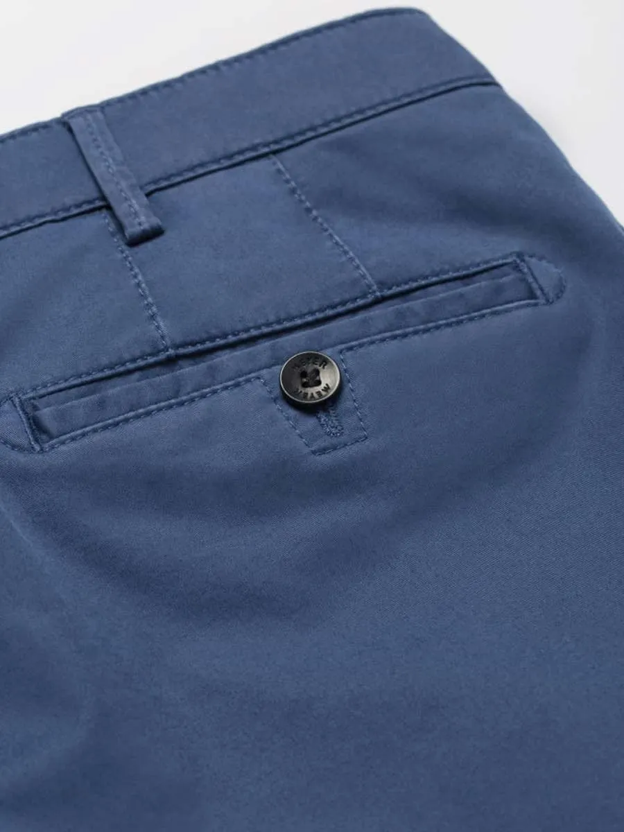 MEYER Roma Trousers - 3001 Light-Weight Cotton Chinos - Blue