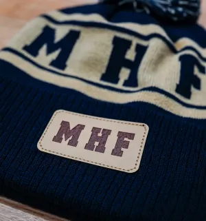 MHF Patch Beanie - Navy/Tan