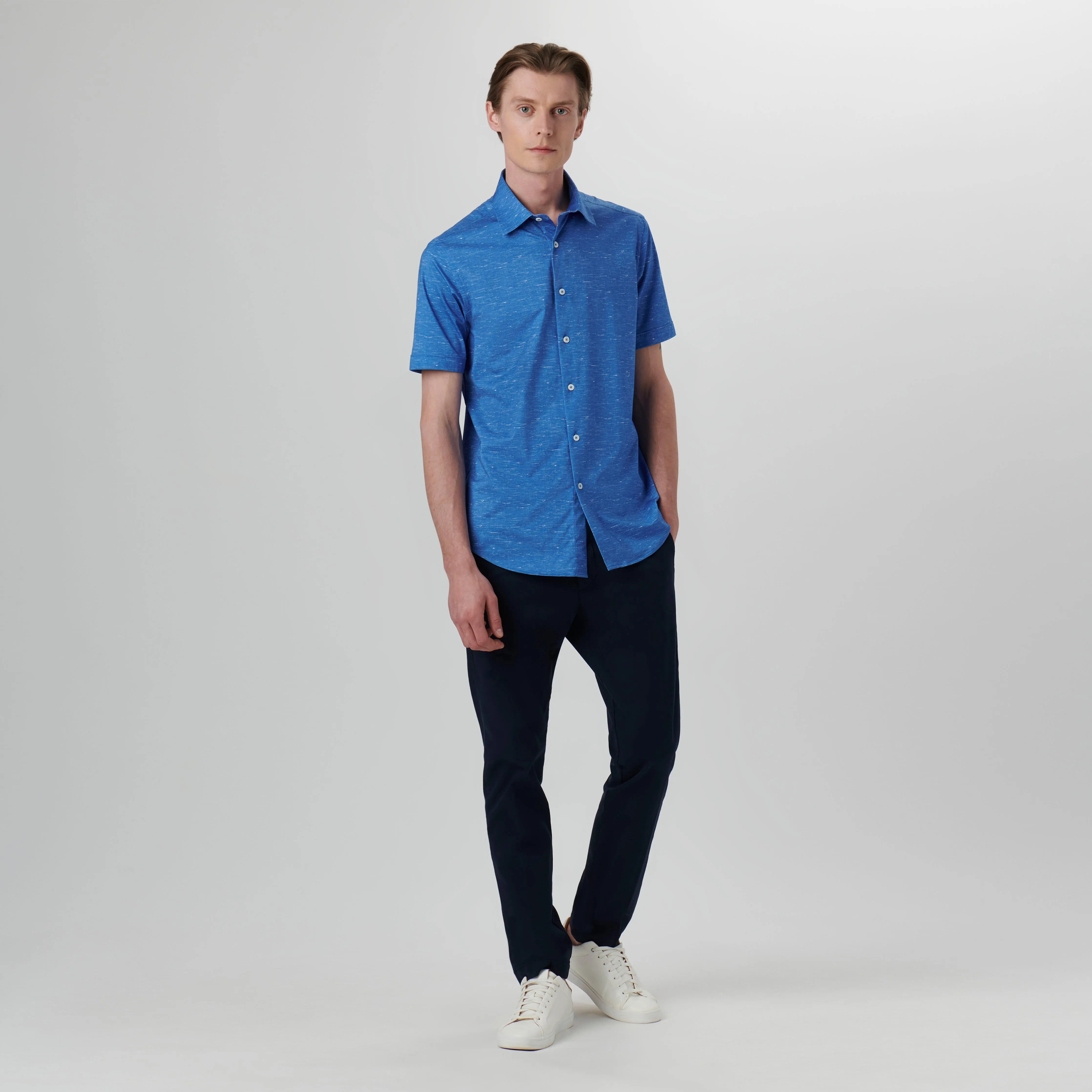 Miles Melange OoohCotton Short Sleeve Shirt