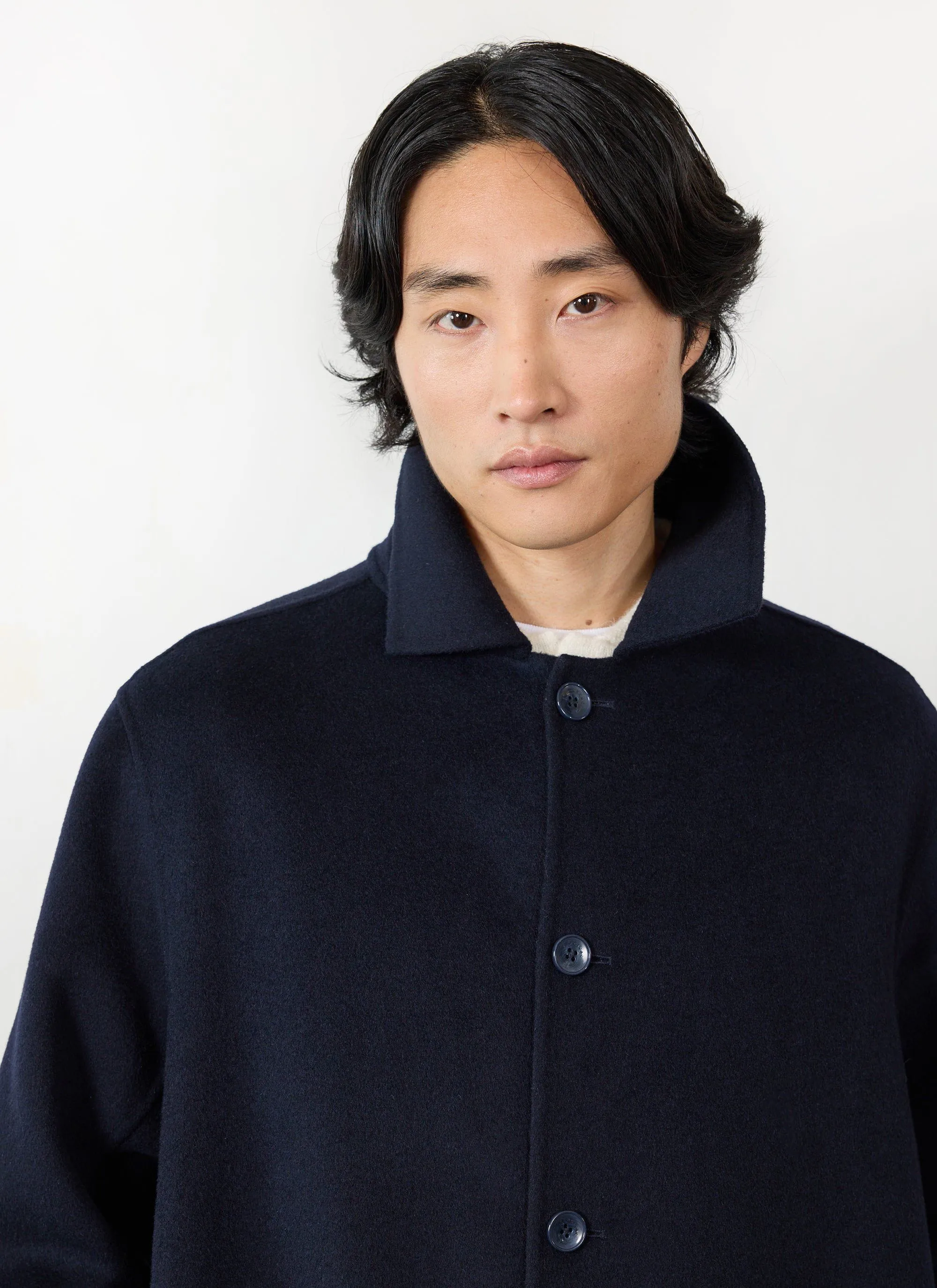 Minnesota Overcoat | Wool | Navy