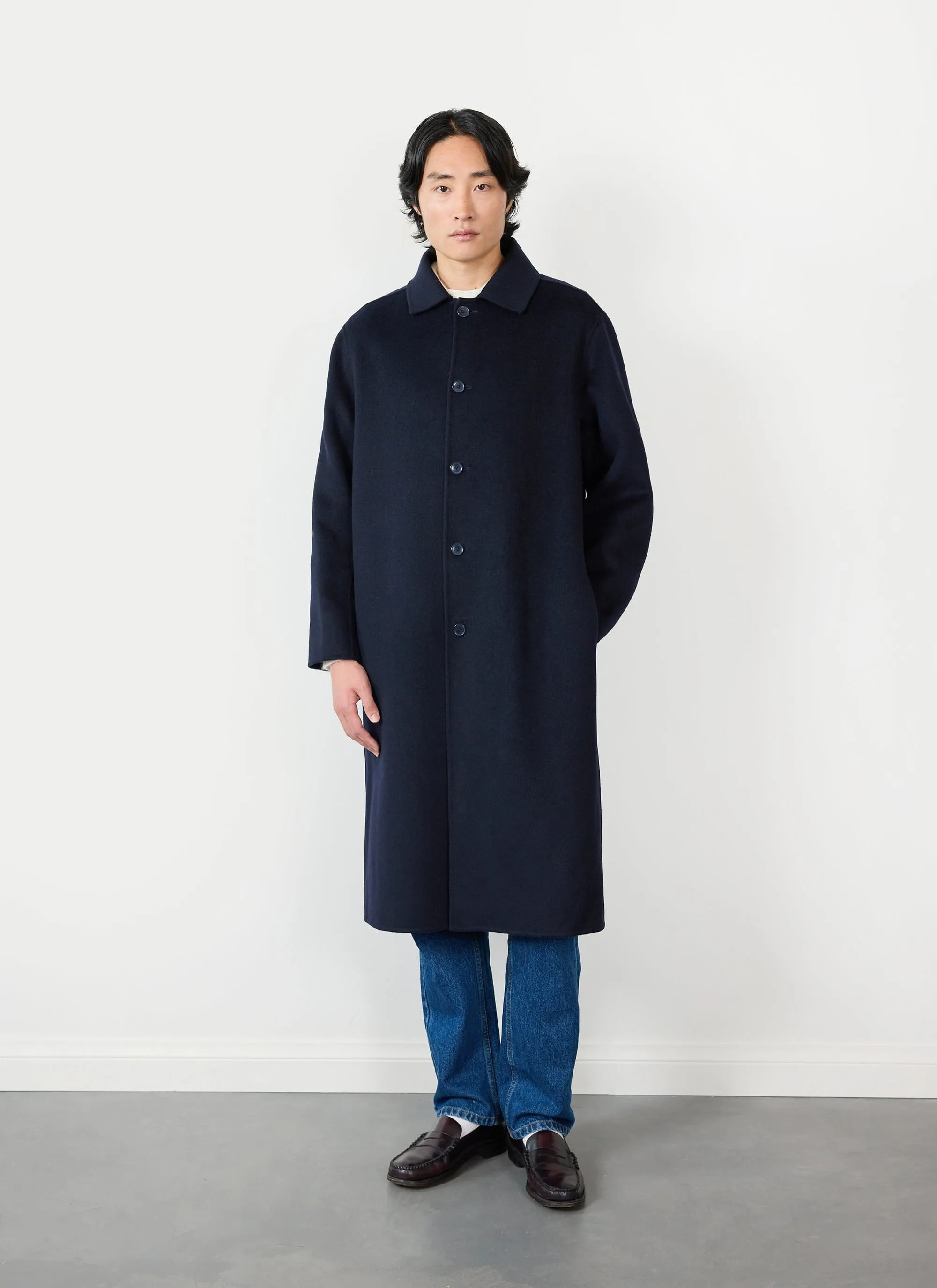 Minnesota Overcoat | Wool | Navy