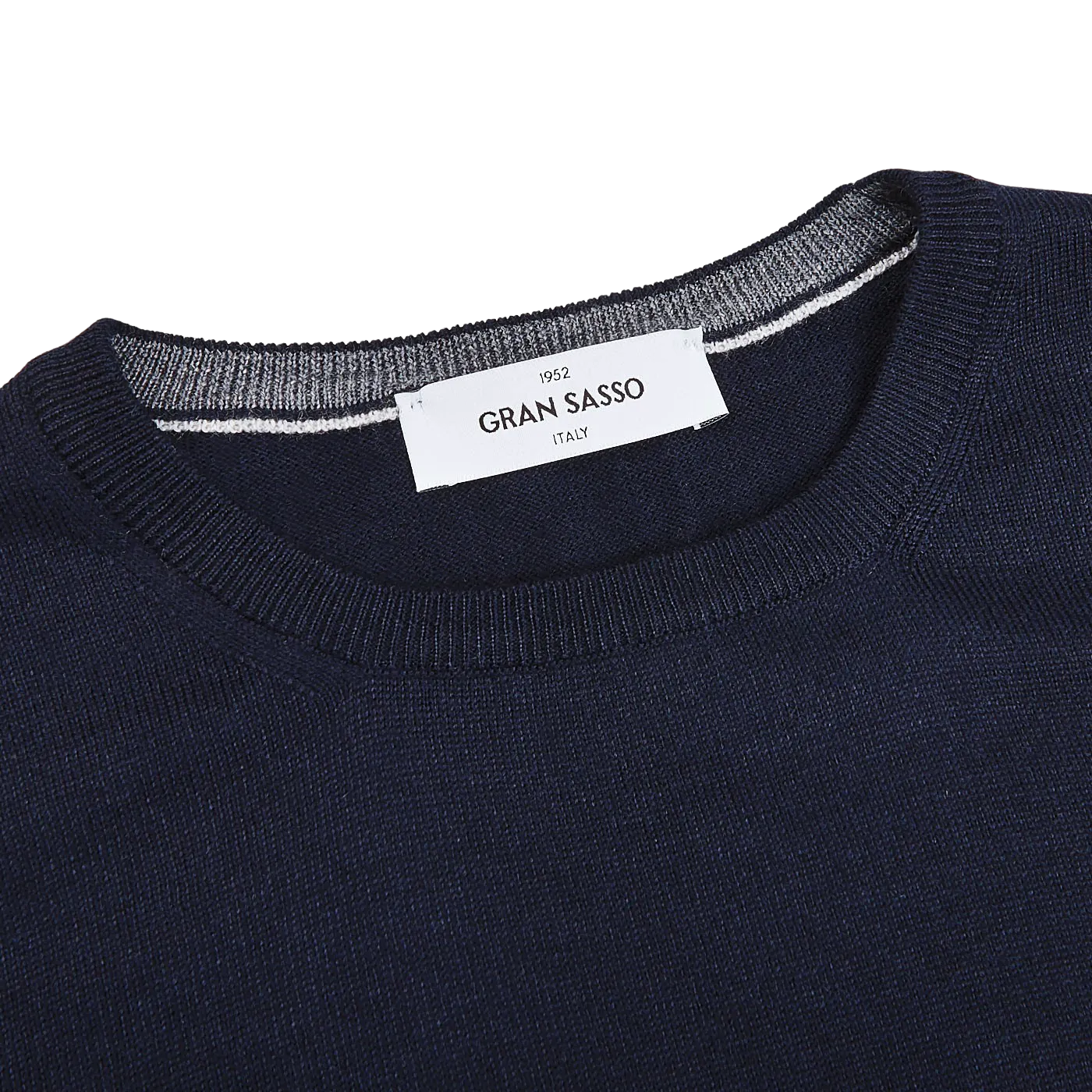 Navy Extra Fine Merino Crew Neck