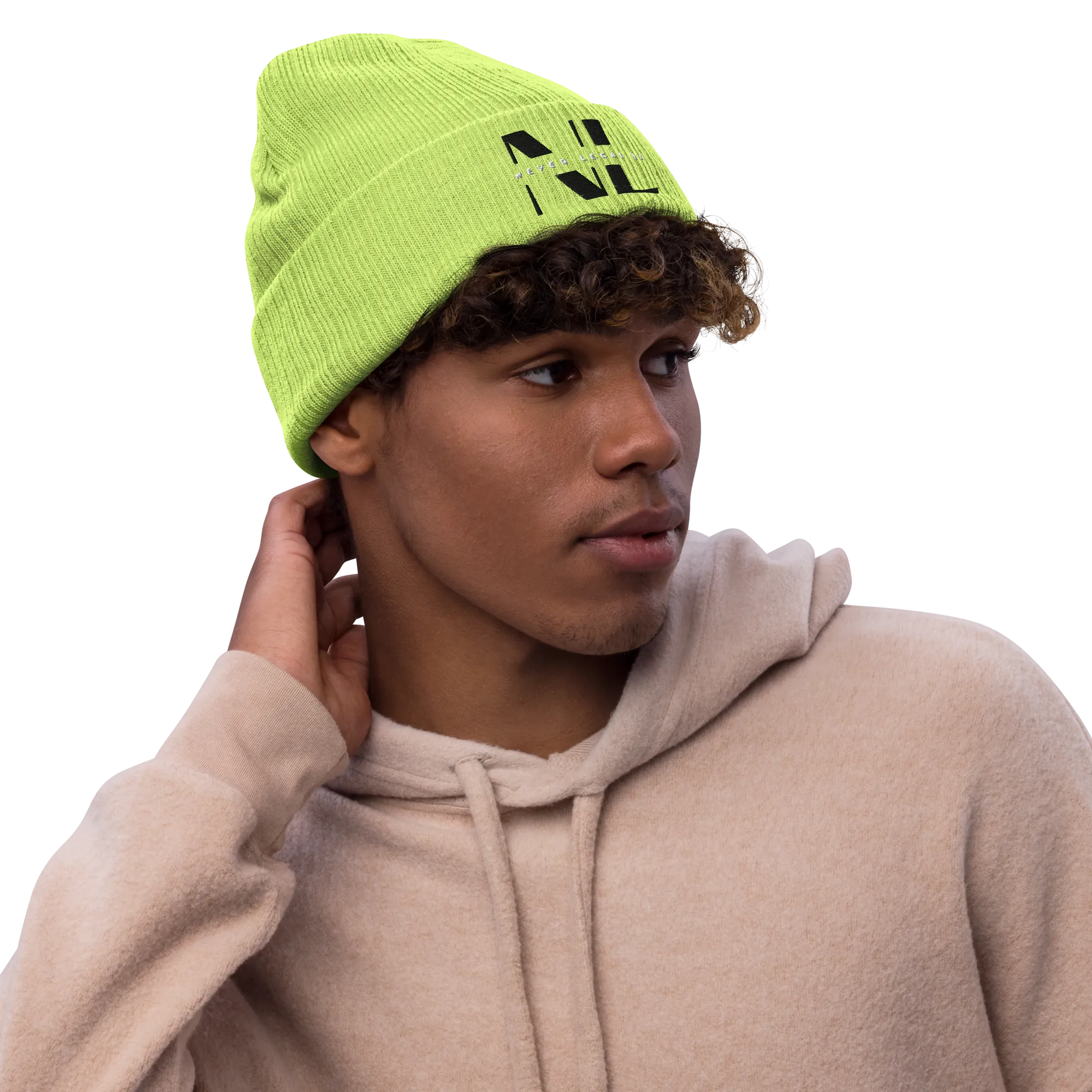 NEVER LEGAL 9X-Ribbed knit beanie