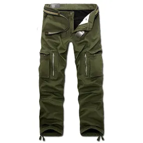 New men winter pants men's cargo pants baggy trousers 3 colors 28-40 without belt AXP112