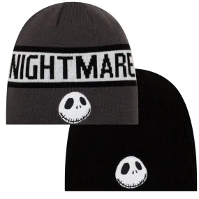 Nightmare Before Christmas Jack Skellington Symbol Reversible Beanie