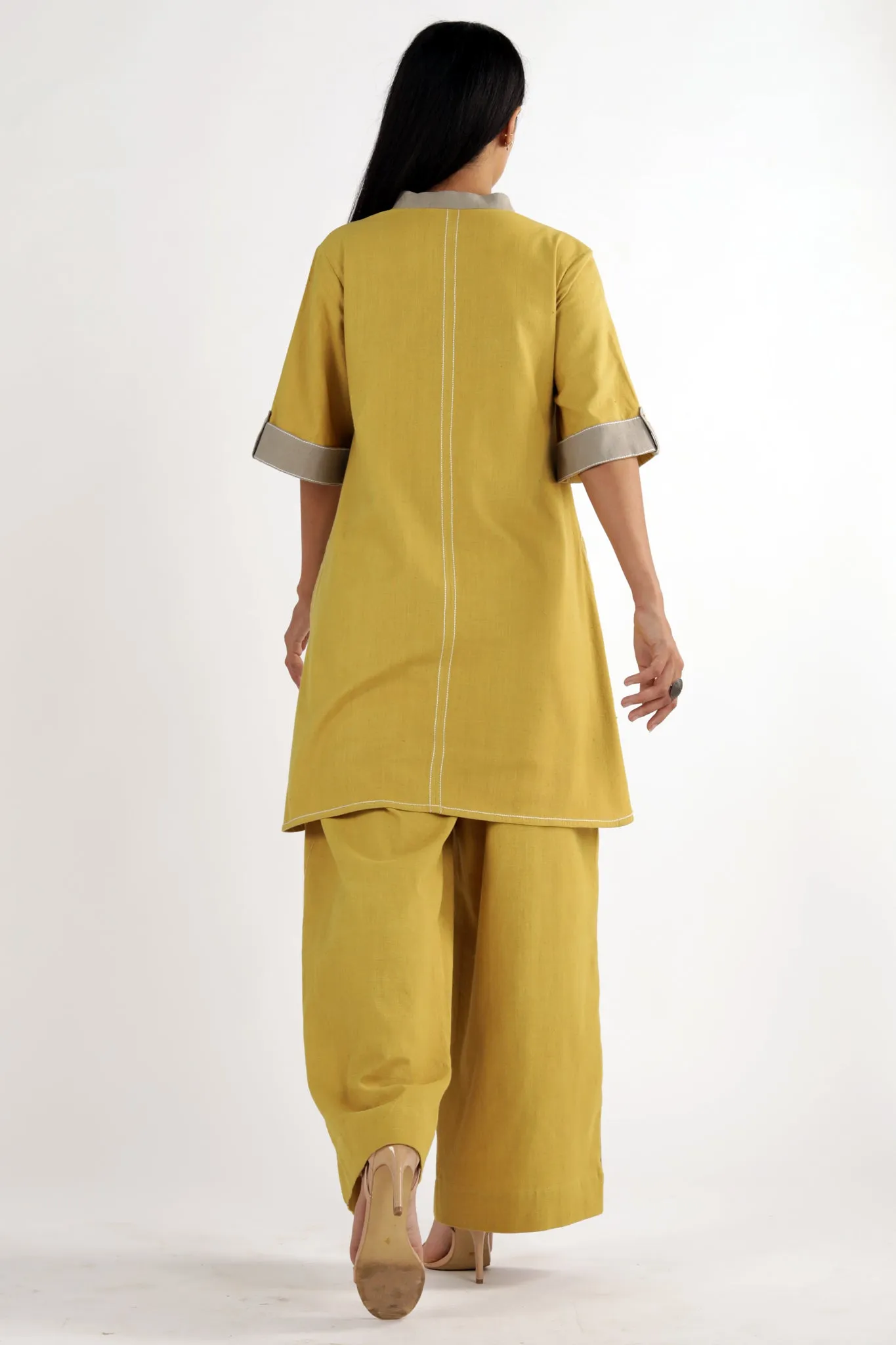 Ochre Sabah - Mandarin Tunic Set