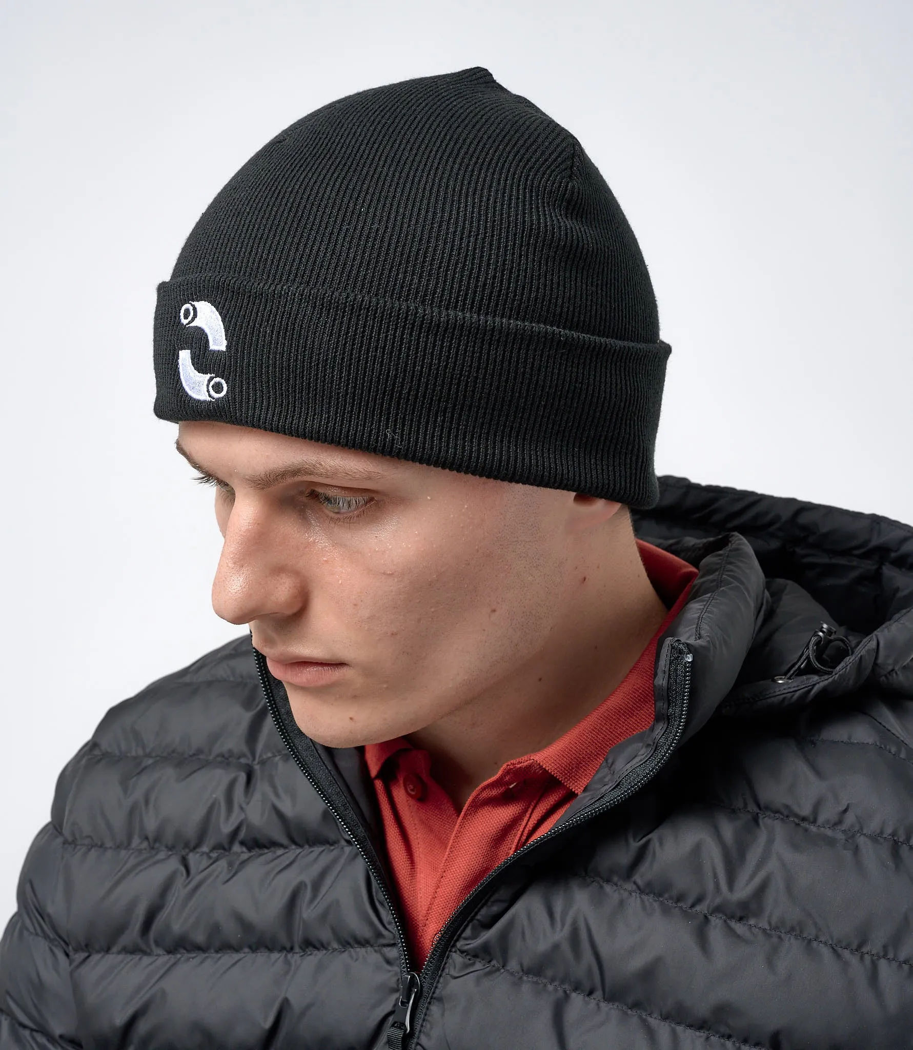 Omnitau Unisex Organic Cotton Commuter Beanie - Black