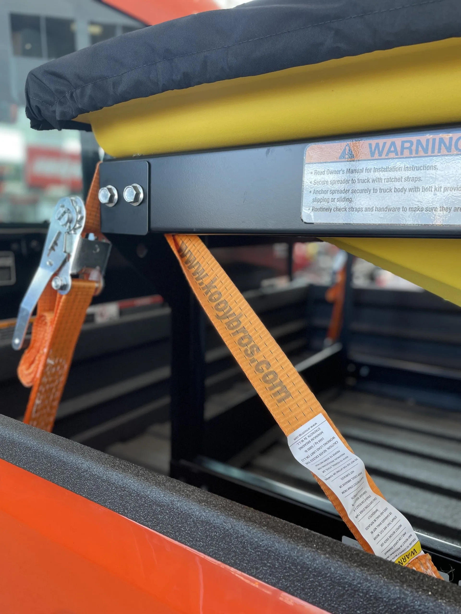 Orange Ratchet Strap 2"w x 9"